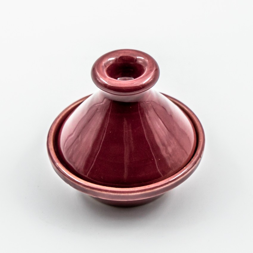 Mini tajine Uni Rouge grenat - D 9 cm
