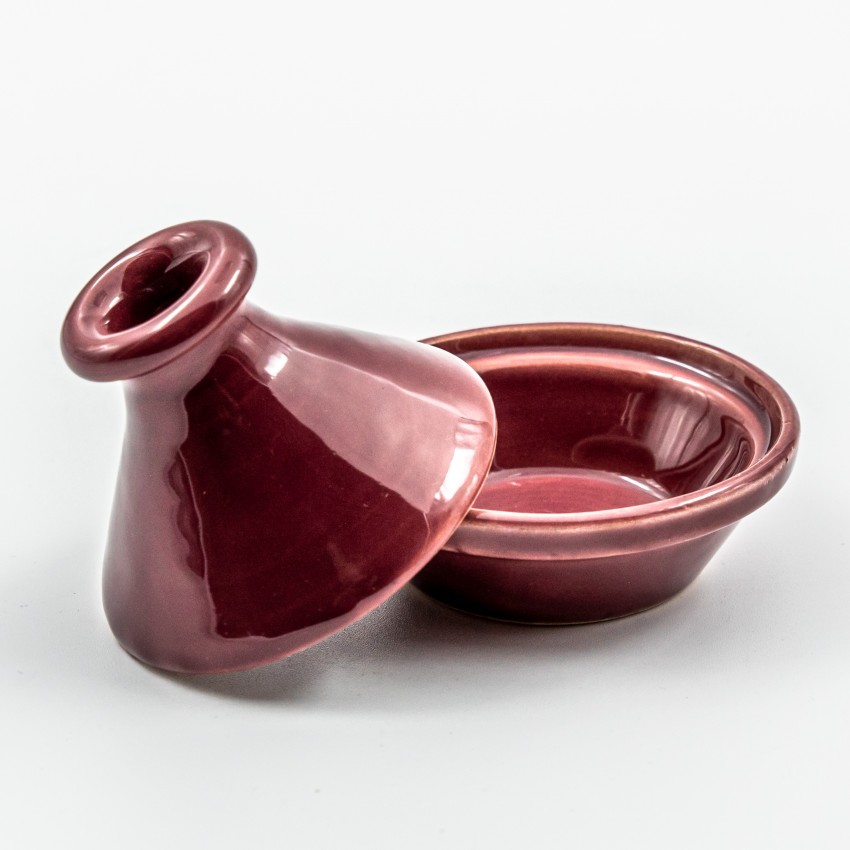 Mini tajine Uni Rouge grenat - D 9 cm