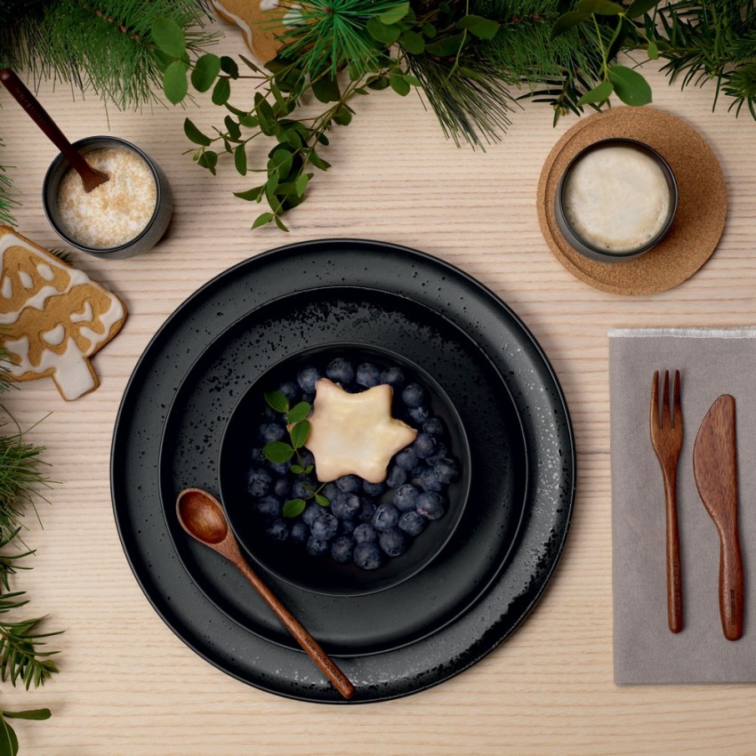 Assiette à entrée ou à dessert Coppa Kuro - D 21 cm