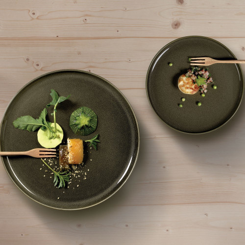 Assiette à entrée ou à dessert - D 21cm Verte - Kolibri Chestnut