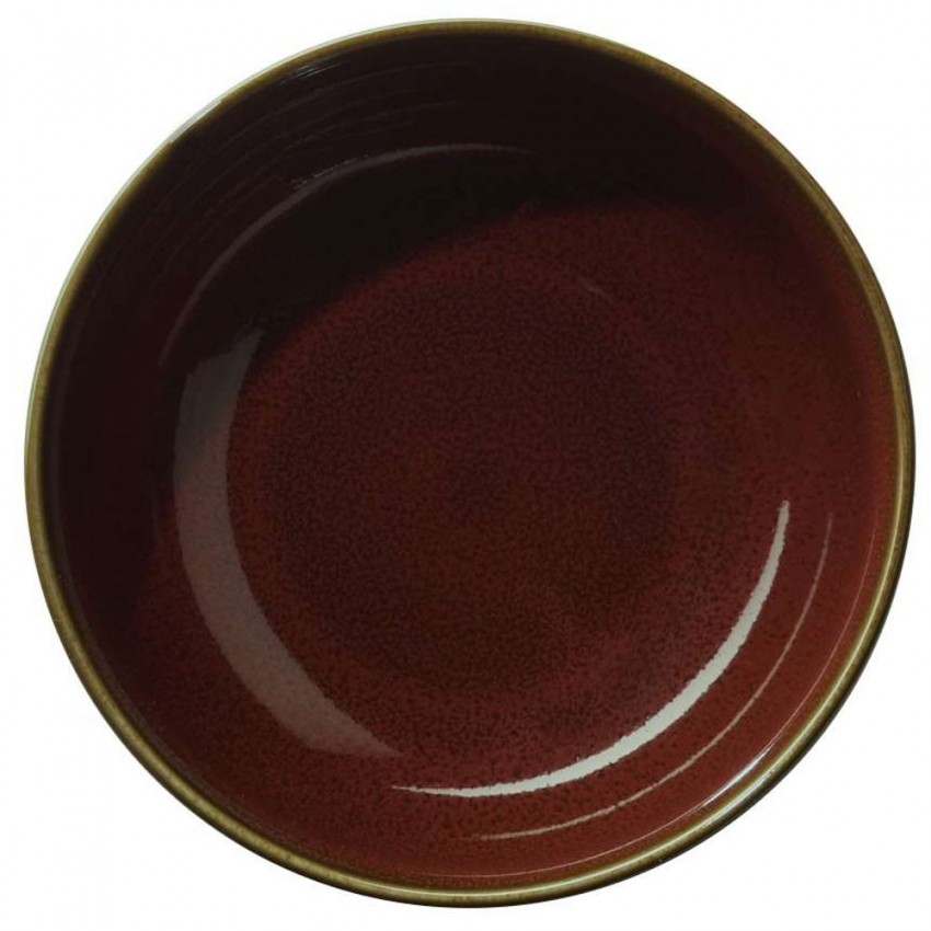Assiette à soupe ou à pâtes - D 22 cm Rouge - Kolibri Rusty Red