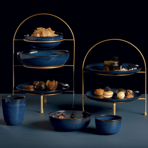 Plat de service Saisons Midnight Bleu Nuit - D 31 cm