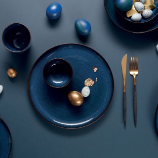 Plat de service Saisons Midnight Bleu Nuit - D 31 cm