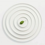 Assiette à dessert porcelaine blanche - L 21 cm - Oco