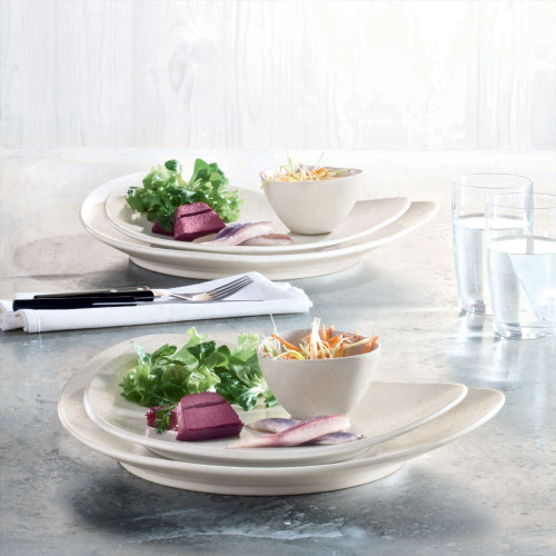 Plat Ovale Cuba Crème - L 40 cm