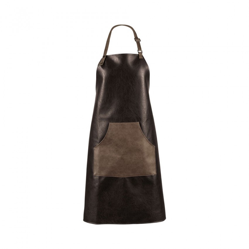 Tablier de cuisine en cuir Marron