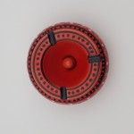 Cendrier anti fumée Marrakech rouge - Petit modèle
