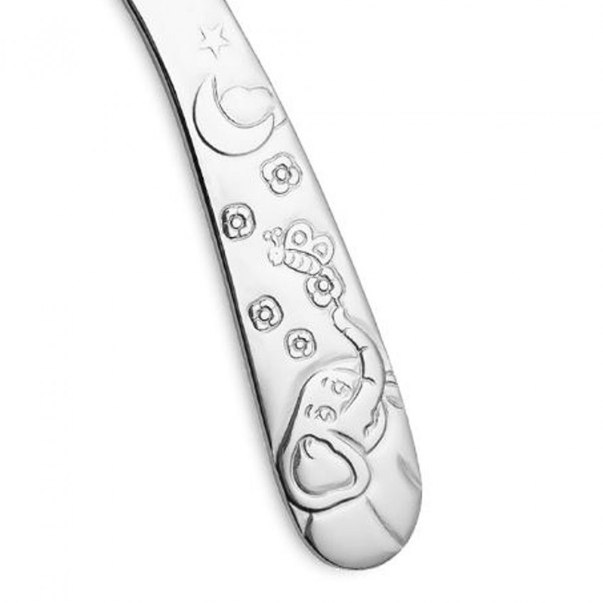 Couverts pour enfants en inox Kids Gravé x 4 - Coffret