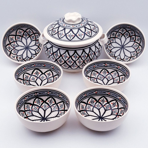 Service à soupe Bakir gris - 12 pers