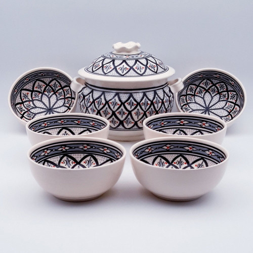 Service à soupe Bakir gris - 12 pers