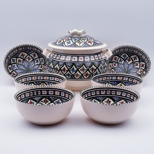 Service à soupe Bakir Vert - 6 pers