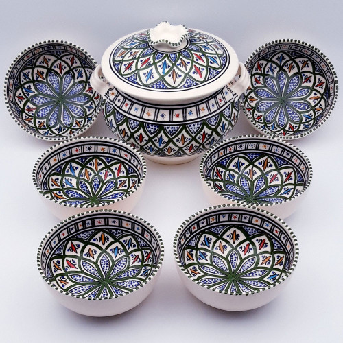 Bol Bakir vert - D 18 cm