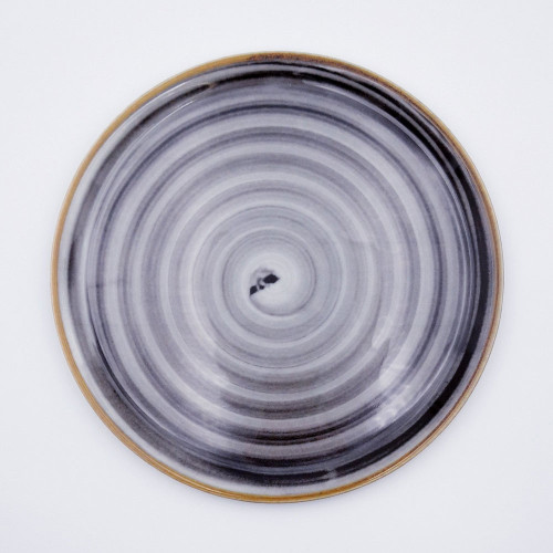 Assiettes à pizza Circus Noir - D 33 cm - Napoli x 6 2