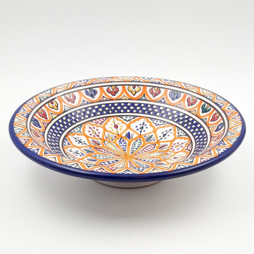 Plat de service Zriba - Pièce unique - D 33 cm