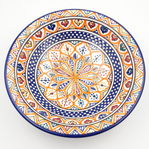 Plat de service Zriba - Pièce unique - D 33 cm