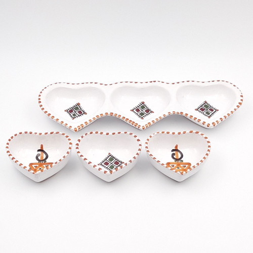 Service apéro Coeur Sahel Beige