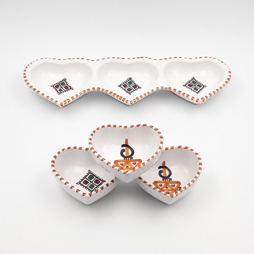 Service apéro Coeur Sahel Beige