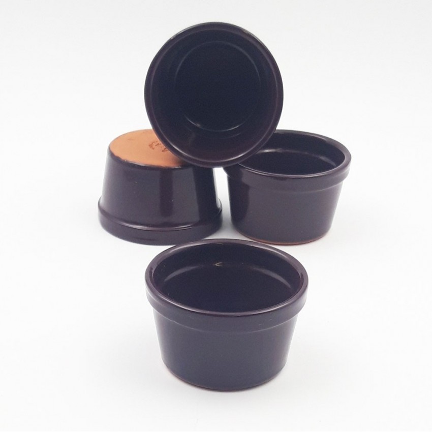 Ramequin à soufflé Diamètre 9.5 cm couleur Violet - Lot de 4