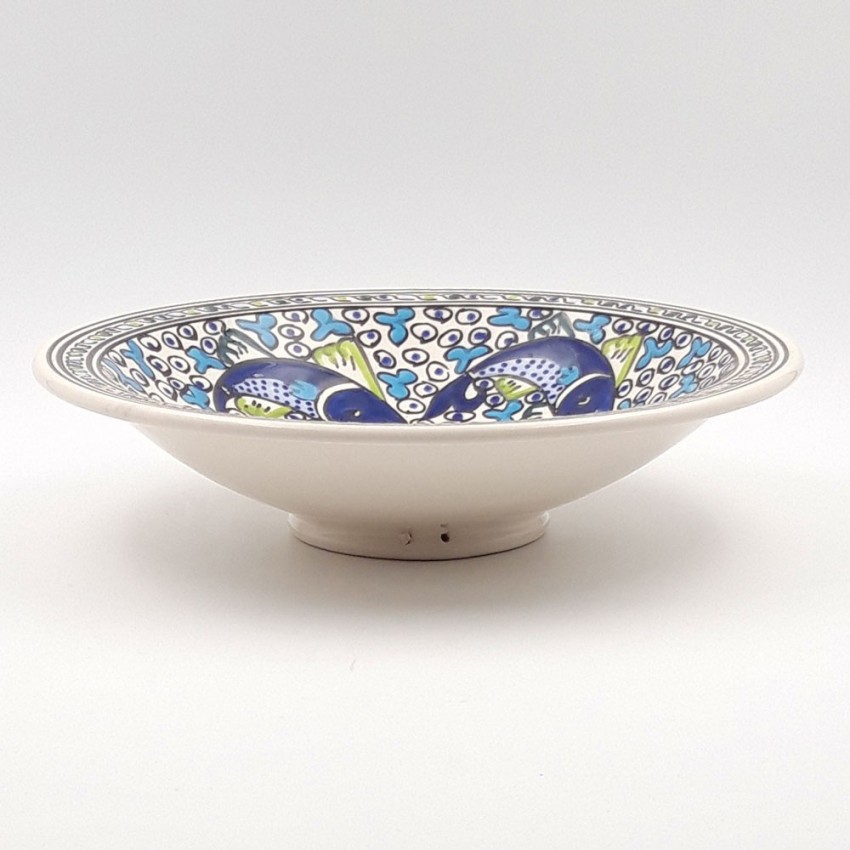 Plat Tebsi Poissons Bleus - D 37 cm