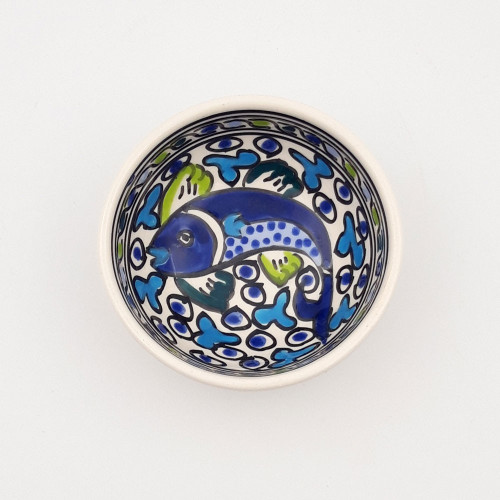 Bol Poissons Bleus - D 10 cm