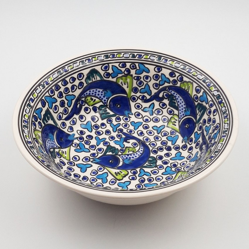 Saladier Poissons Bleus - D 30 cm