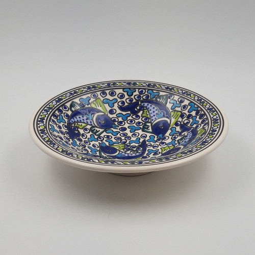 Plat Tebsi  Poissons Bleus - D 27 cm