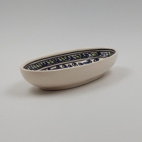 Plat ovale Poissons Bleus - L 24 cm