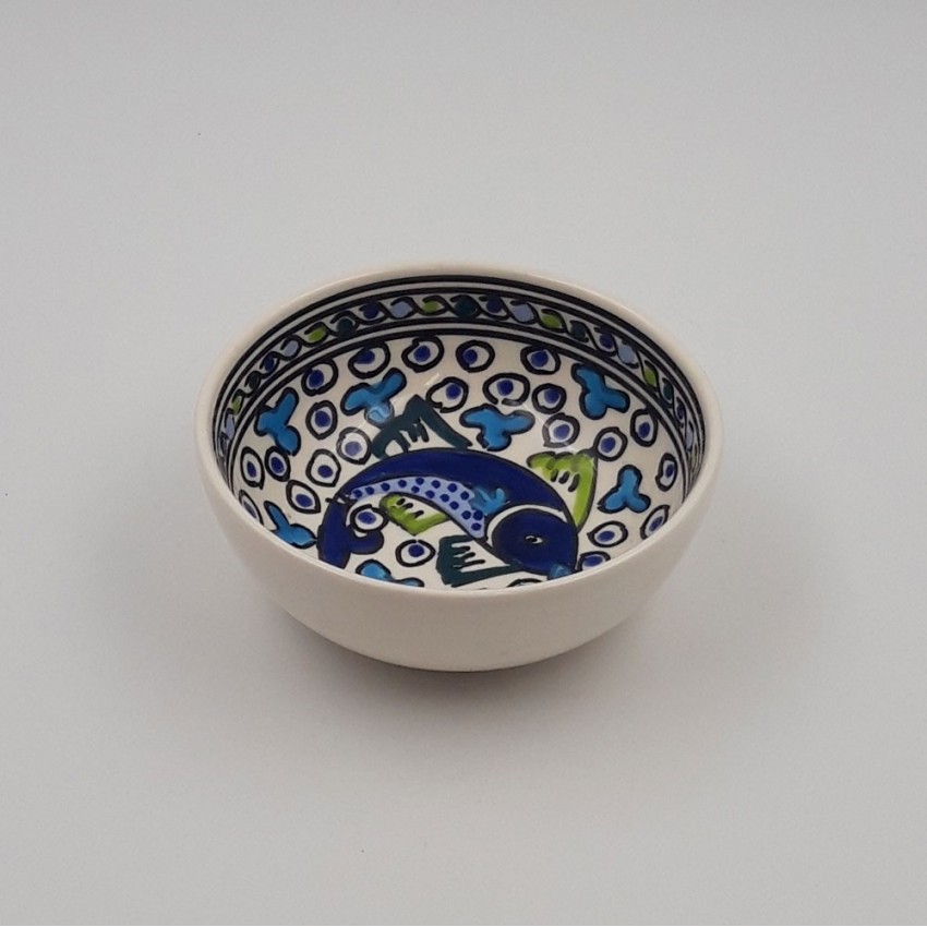 Bol Poissons Bleus - D 12 cm