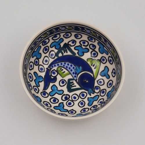 Bol Poissons Bleus - D 12 cm