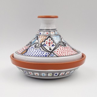 Tajine individuel évasé Marocain Color - D 22 cm