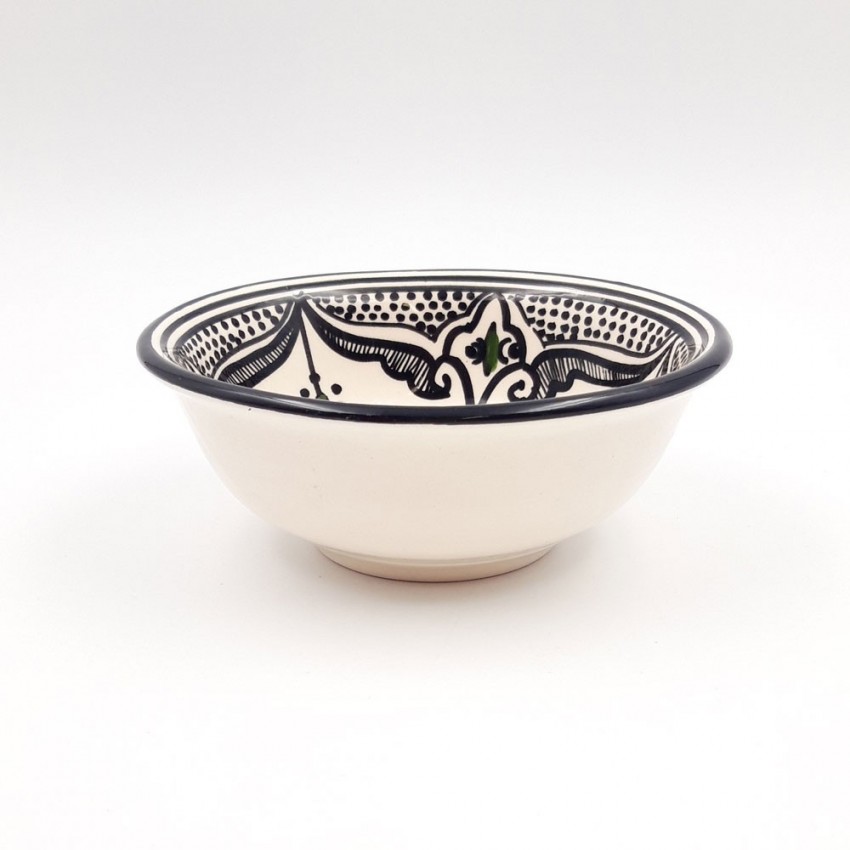 Coupelle Marocain Noir Liseré - D 15 cm