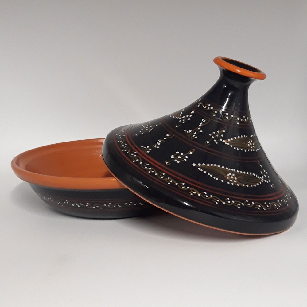 Tajine De Cuisson Tatou Noir D 31 Cm