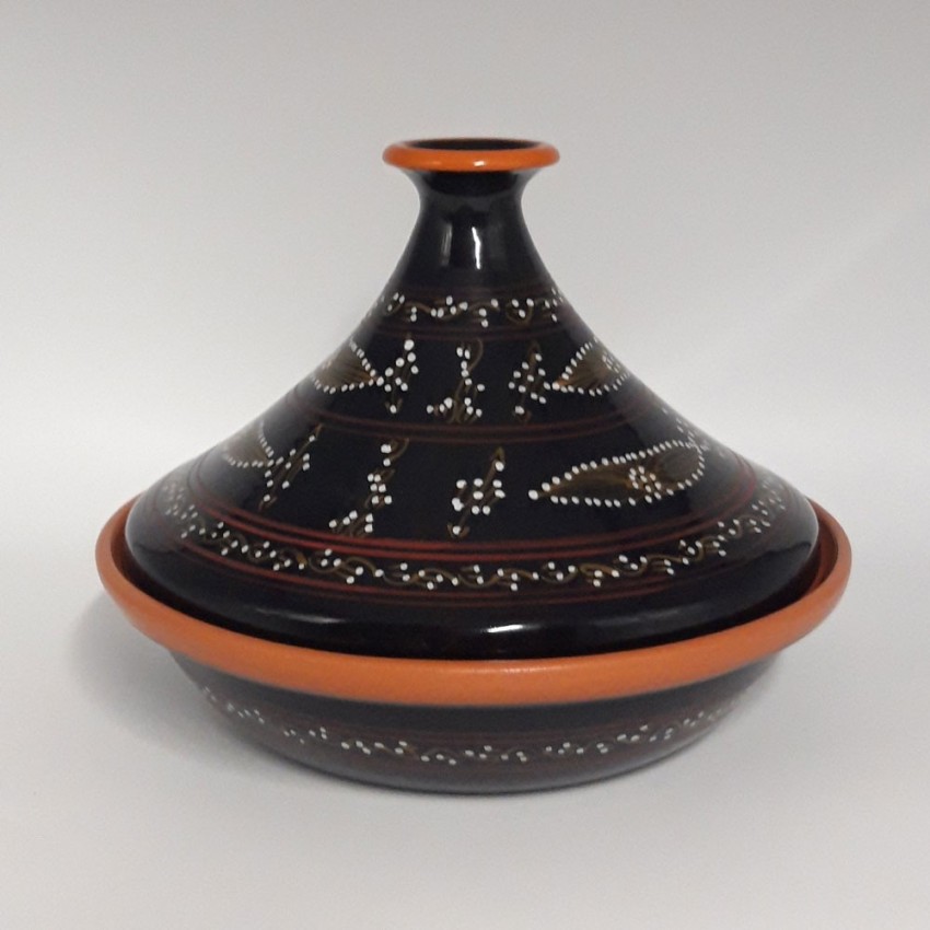 Tajine de cuisson Tatoué Noir - D 31 cm