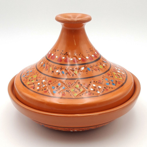 Tajine individuel évasé Marrakech Orange - D 22 cm
