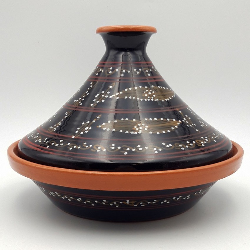 Tajine De Cuisson Tatou Noir D 27 Cm
