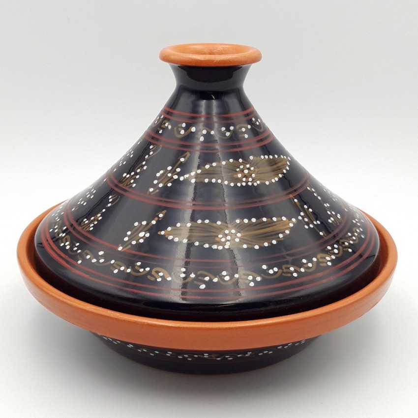 Tajine de cuisson Tatoué Noir - D 27 cm