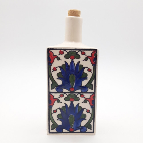 Bouteille d'huile ou de  vinaigre Amarante