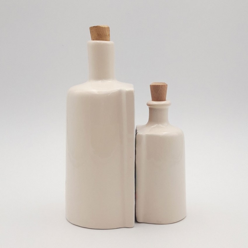 Duo de bouteilles d'huile et vinaigre Jacinthe