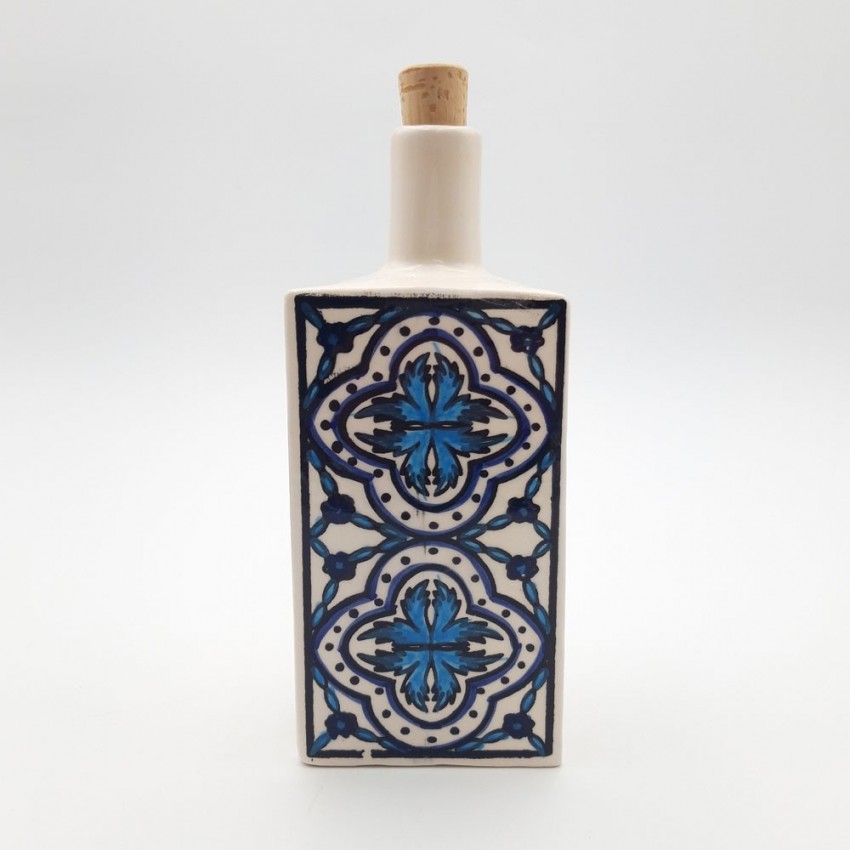 Bouteille d'huile ou de vinaigre Myosotis