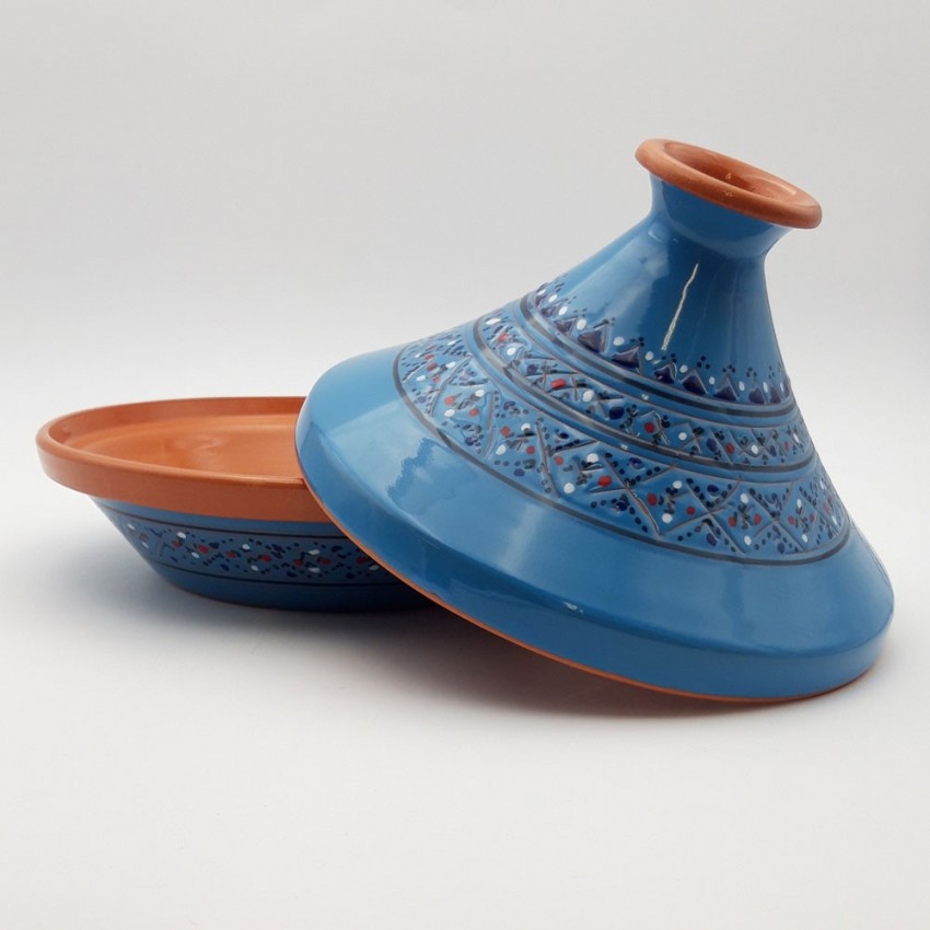 Tajine de cuisson Marrakech Bleu - D 27 cm