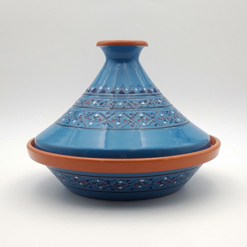 Tajine de cuisson Marrakech Bleu - D 27 cm