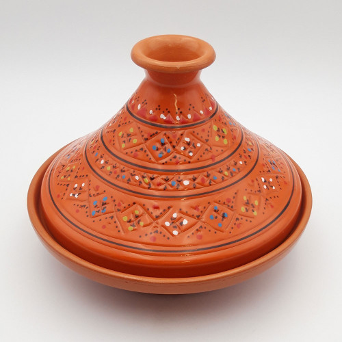 Tajine de cuisson Marrakech Orange - D 27 cm
