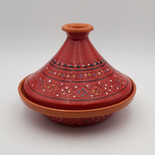 Tajine de cuisson Marrakech Rouge - D 27 cm