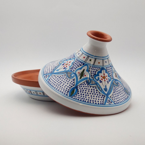 Tajine de cuisson Marocain Turquoise - D 27 cm