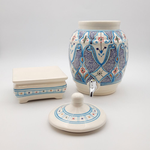 Vinaigrier grande capacité Marocain Turquoise 5 L