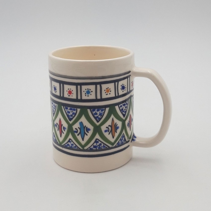 Tasse avec couvercle en céramique 25 cL Bakir Vert