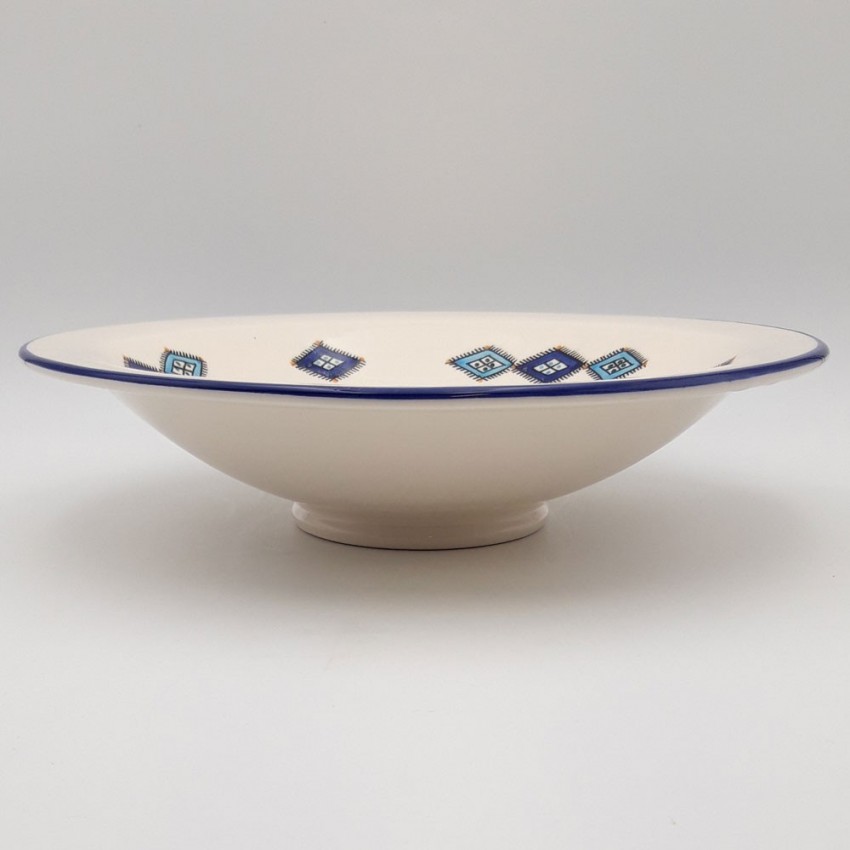 Plat Tebsi Sahel bleu - D 37 cm