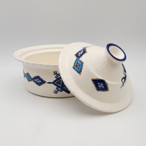 Cocotte Querouana Sahel bleu - D 25 cm