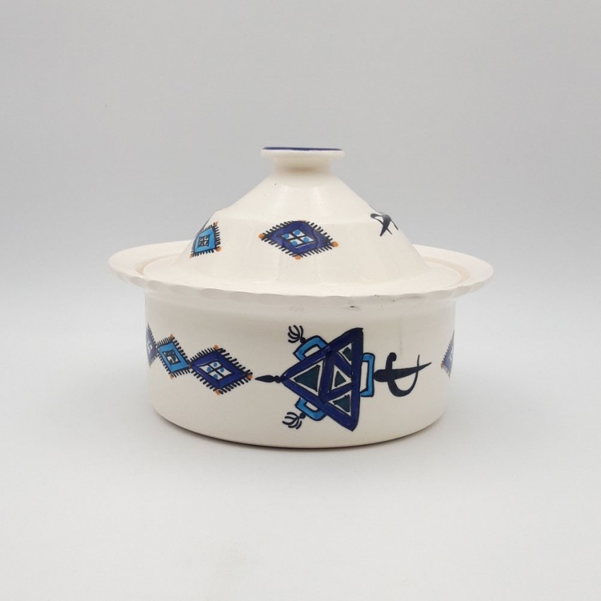 Cocotte Querouana Sahel bleu - D 25 cm
