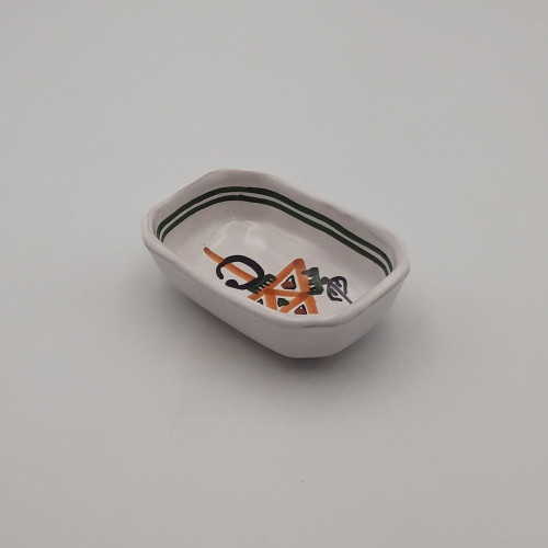 Ramequin rectangle Khelel beige - L 11 cm